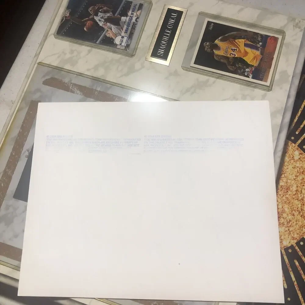 SHAQUILLE O'NEAL Licensed Collector’s Photo NBA Basketball Plaque USED *READ...